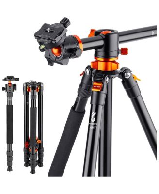 4-Section Aluminum Tripod Monopod with Center Axle Transverse