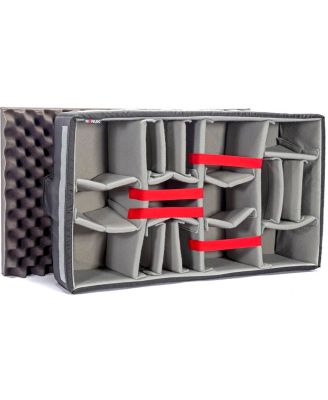 962 Wheeled Waterproof Hard Case with 6-Pocket Lid Organizer and Padded Divider