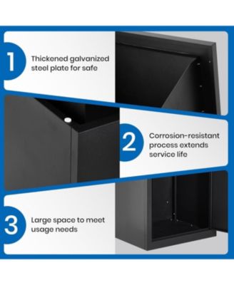 43.3" Package Delivery Boxes for Outside,Large Anti Theft Package Delivery Box with Lock