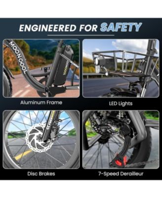 TK1 Fat Tire 500W All-Terrain Electric Tricycle for Adults, 20" x 4.0" Wheel