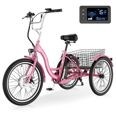 350W Electric Tricycle for Adults with 24" x 2.1" Wheels