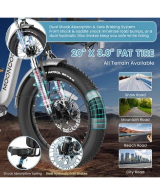 TK Pro 750W Foldable Electric Tricycle for Adults, 20" x 3.0" Wheel