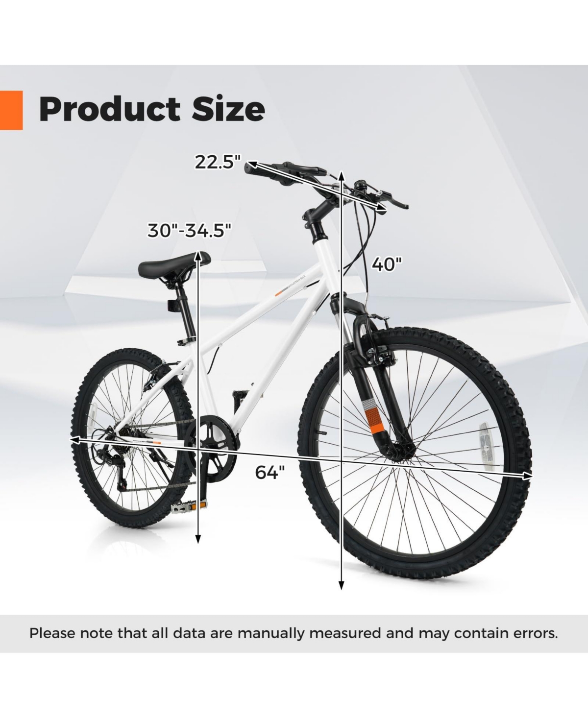 Mecale Kids Mountain Bike, 24-Inch Child Bicycle for Boys & Girls Ages 8+ years