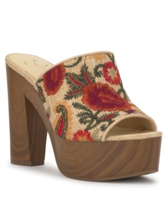 Women's Shelbie Block Heel Platform Mules