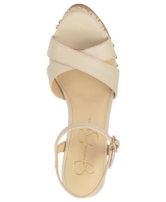 Women's Samintia Studded Wooden Platform Sandals