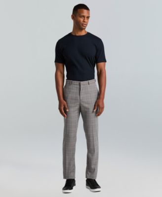 Men's Slim-Fit Gripper Waist Dress Pants