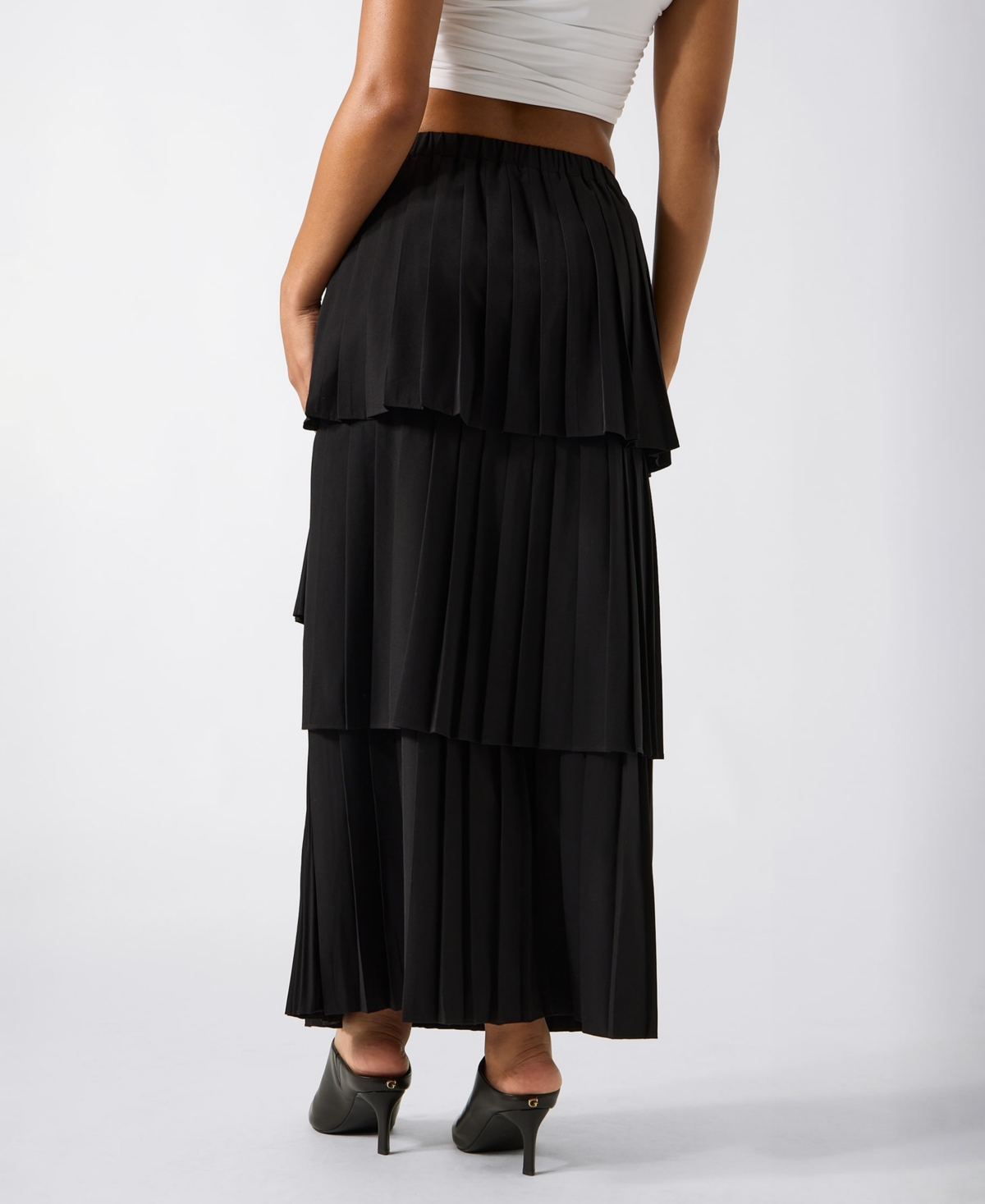 Guess Women's Akira Pleated Maxi Skirt