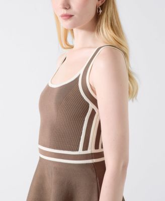 Women's Sleeveless Mirage Nautical Sweater Dress