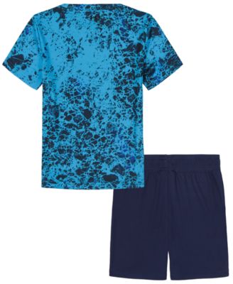 Boys' 2T-7 Printed Short-Sleeve T-Shirt and Shorts, 2-Piece Set