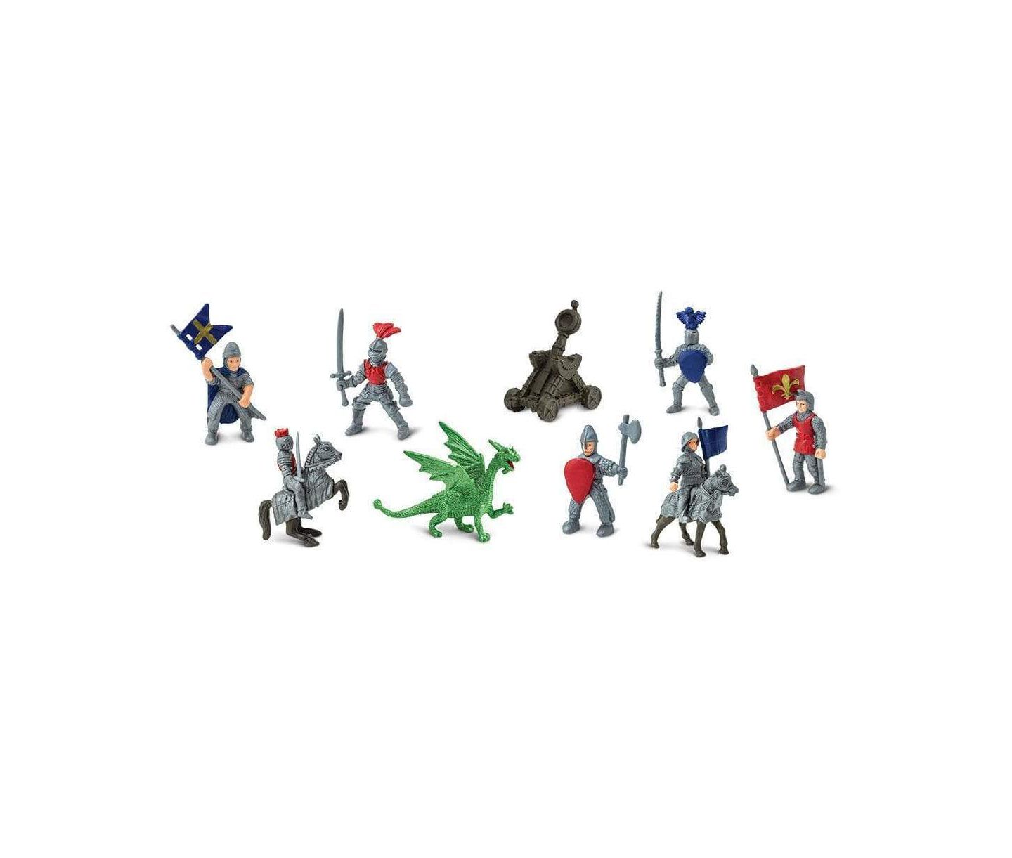 Детские фигурки Safari Ltd. Knights & Dragons Hand-Painted 10-Piece Toob, Ages 3+ — фото 3