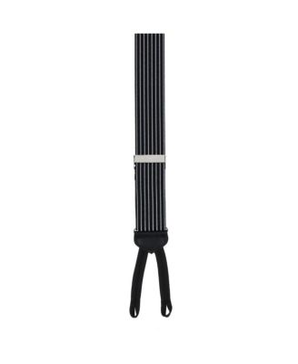 Men's Voltaire Chalk Stripe Elastic Formal End Suspenders