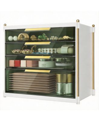 4-Drawer Makeup Organizer - Clear Acrylic Vanity Storage