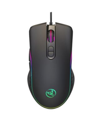 Wired RGB Gaming Mouse,8000 DPI Adjustable, Ergonomic Comfort Grip with 7 Backlight Modes for PC Gamers, Compatible with Windows & Mac