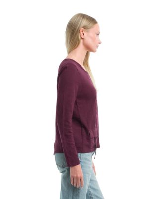 Women's U Neck Button Placket Tee