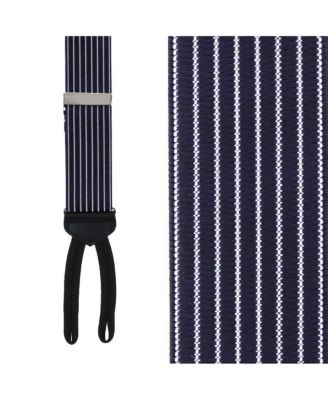Men's Voltaire Chalk Stripe Formal End Suspenders