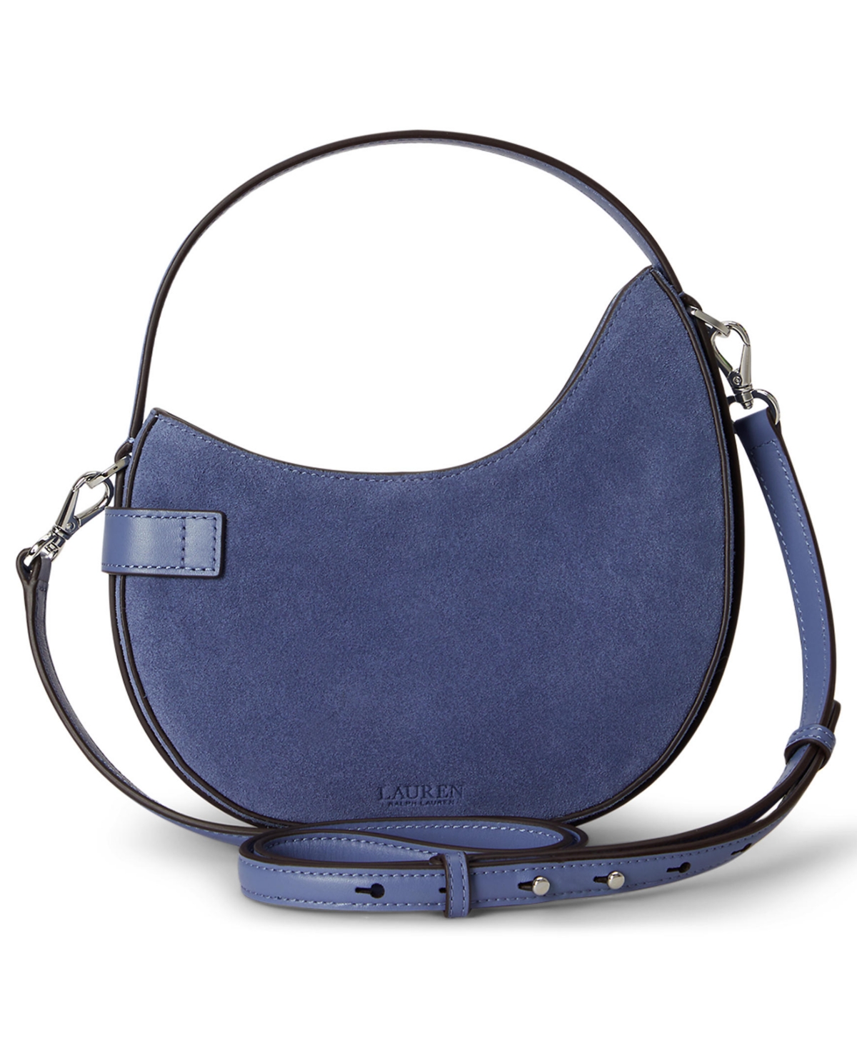 Lauren Ralph Lauren Suede Small Tasha Crossbody Bag