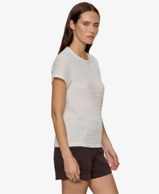 Petite Short-Sleeve Crew Neck T-Shirt