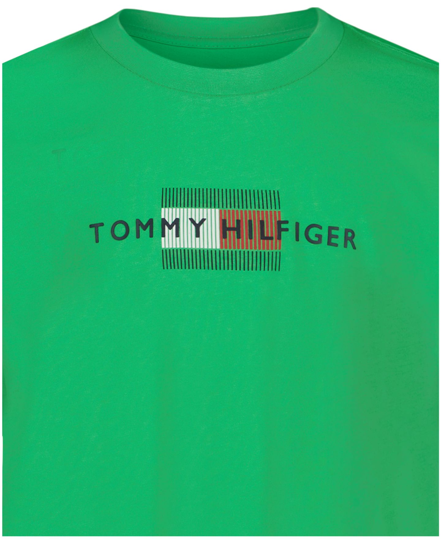Футболка Tommy Hilfiger Linear Flag Short-Sleeve для мальчиков, цвет: Зелёный — фото 4