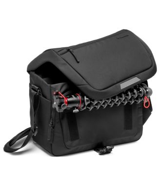 Advanced III Messenger Shoulder Bag for DSLR/CSC/Drone, 14" Laptop Compartment, Medium, Black