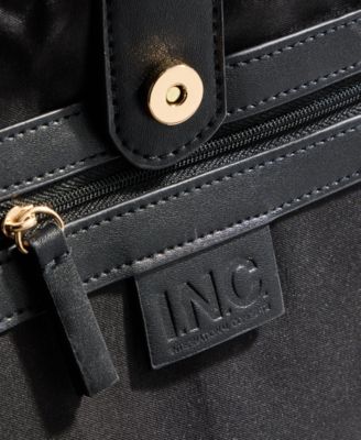 I.N.C. International Concepts Square Straw Tote Bag
