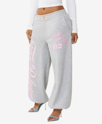 Women's Big T Crystal Baggy Jogger Pants