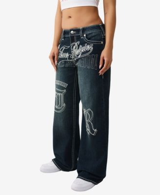 Women's Embroidered Bobbi Baggy Big T Jeans