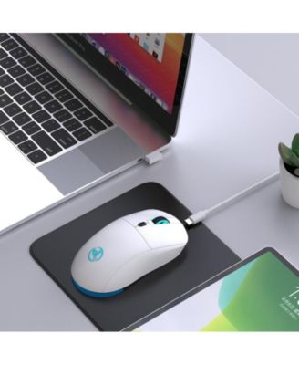 2.4G Wireless Rechargeable Mouse, 3600 DPI Adjustable, 7-Color RGB Backlight, Ergonomic Silent Mouse,Type-C Charging, for PC, Laptop, Mac