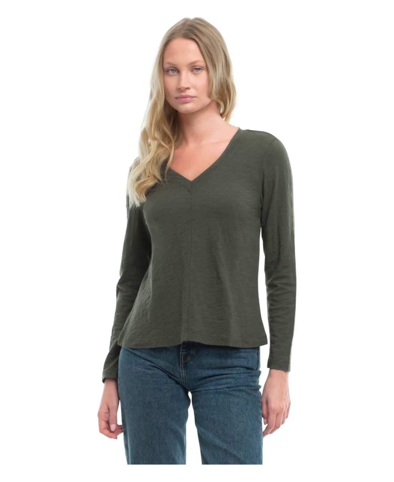 Women's Deep V Slim Tee