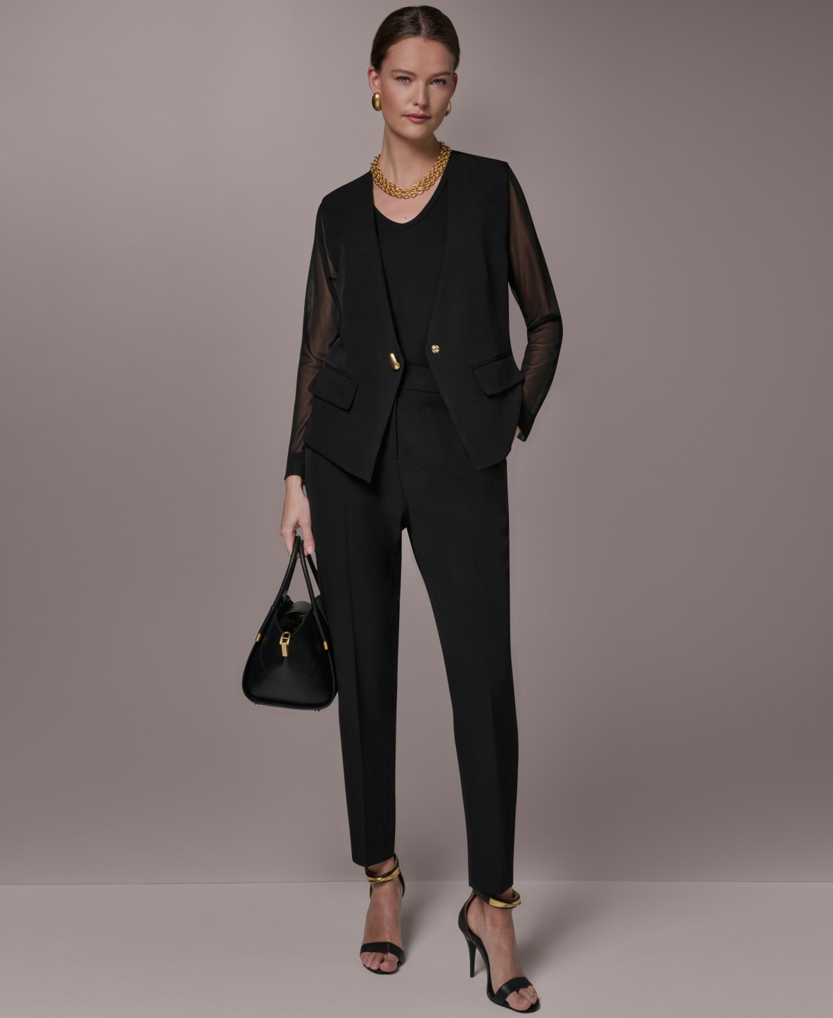 Donna Karan New York Women's One-Button Jacket