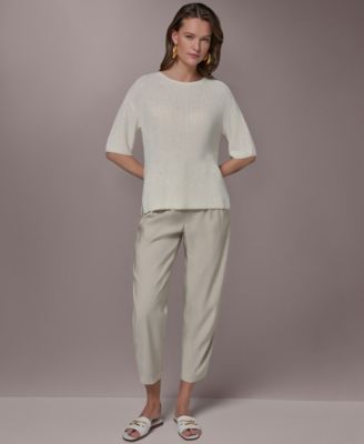 Women's Short-Sleeve Oversized Sweater