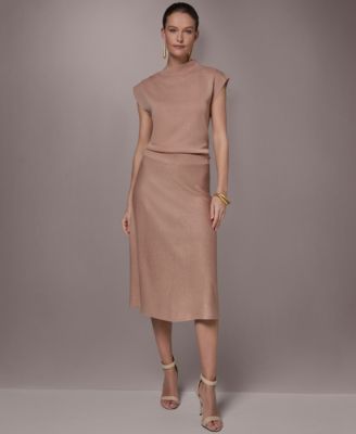 Women's Sequin Detail Midi Skirt