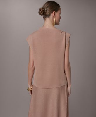 Women's Asymmetric Mock Neck Sweater