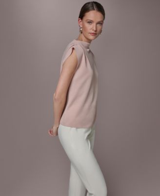 Women's Asymmetric Mock Neck Sweater