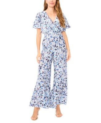 Women's V-Neck Surplice Jumpsuit
