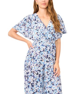 Women's V-Neck Surplice Jumpsuit