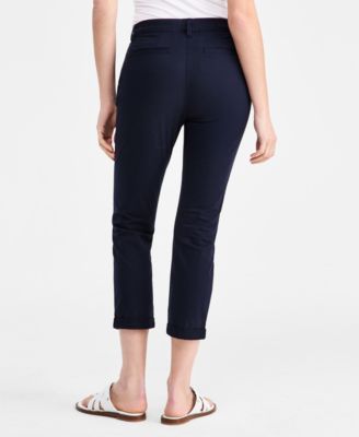 Jeans Women's Montauk Solid Cuffed Chino Pants