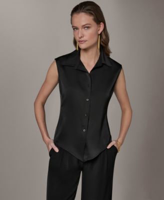 Petite Button-Front Shirt