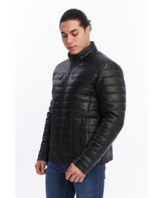 Men's Light Puffer Jacket with Front Pockets