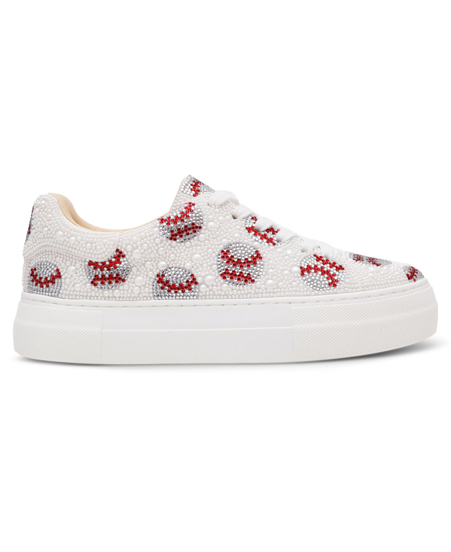 Женские кроссовки Betsey Johnson Sidny Lace-Up Platform, цвет: Baseball — фото 2