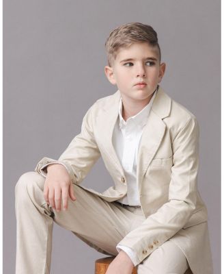 Toddler Boys Linen Suit Pant