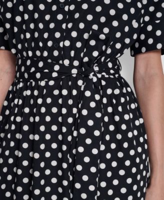 Women's Collared Midi Shirt Dress