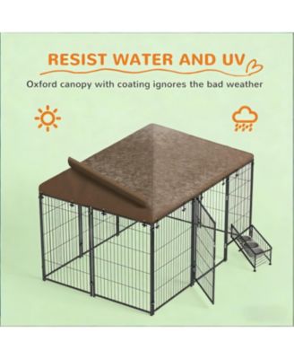 Outdoor Pet Playpen & Kennel, Puppy Play Pen with Weather-Resistant Design