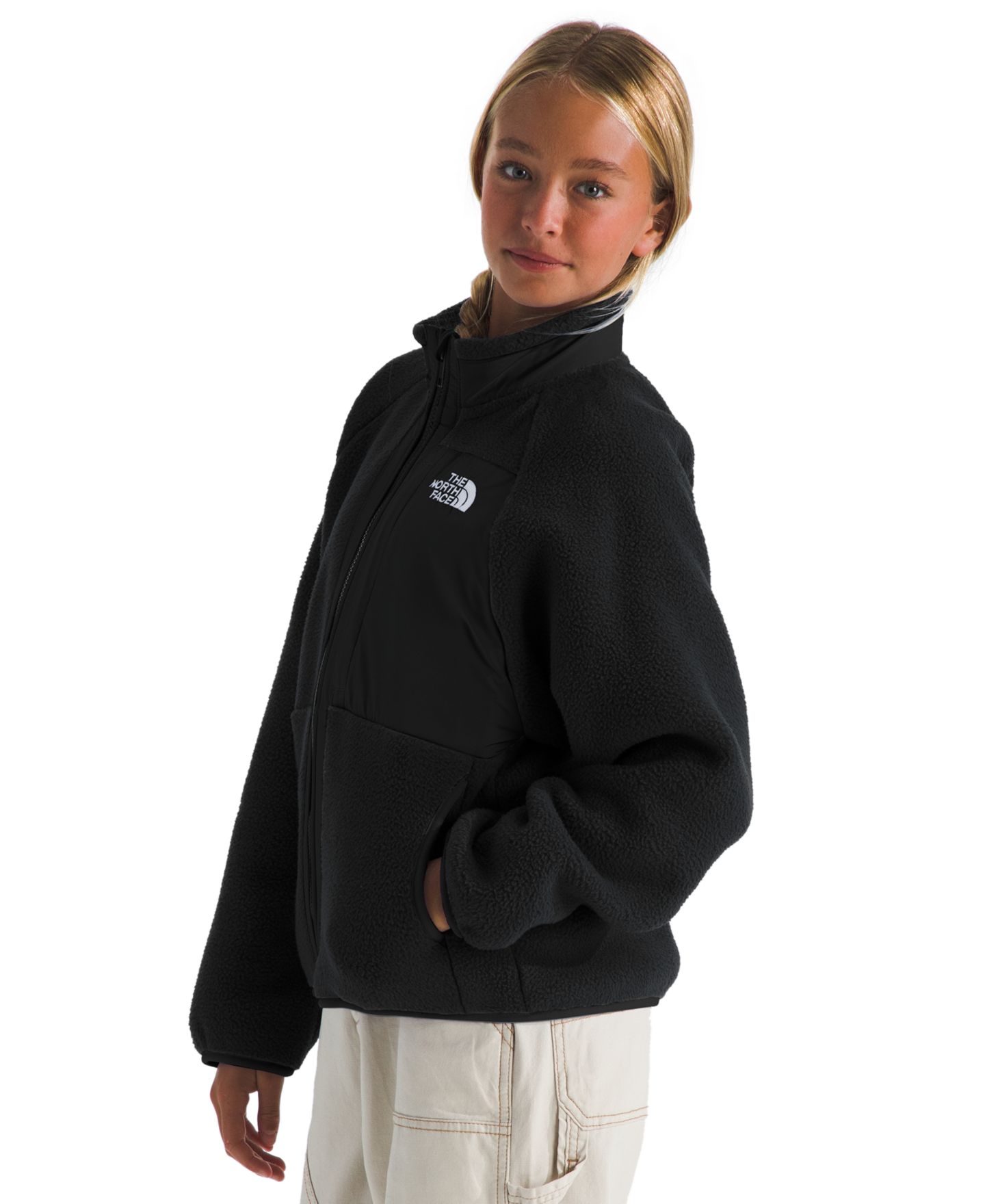 Куртка The North Face Yumiori Full-Zip Jacket для девочек, цвет: Чёрный — фото 3