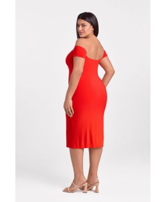 Women's Sculpting Shapewear Midi Dress