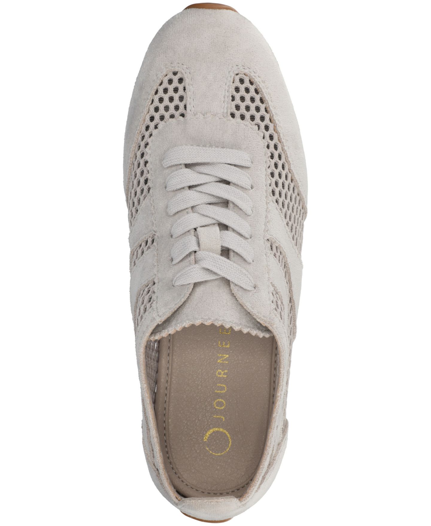 Женские кроссовки Journee Collection Chasse Mesh Lace-Up, цвет: Серый — фото 4