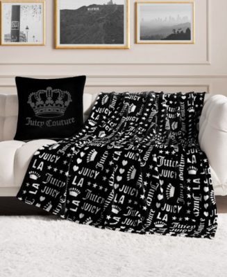 JUICYCOUTUREジューシークチュールUS限定softフリースブランケット Juicy Couture Plush Throw, 50