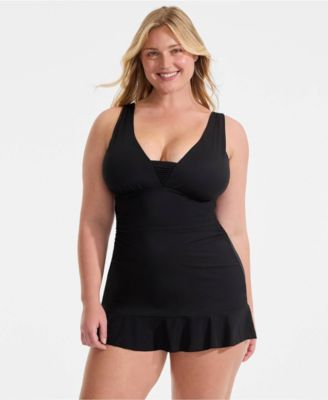 Women's SlenderSuit Grecian Mini Swim Dress