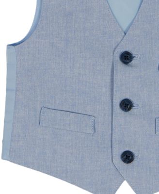 Baby Boys' Short Sleeve Shirt, Vest and Shorts, 3-Piece Set