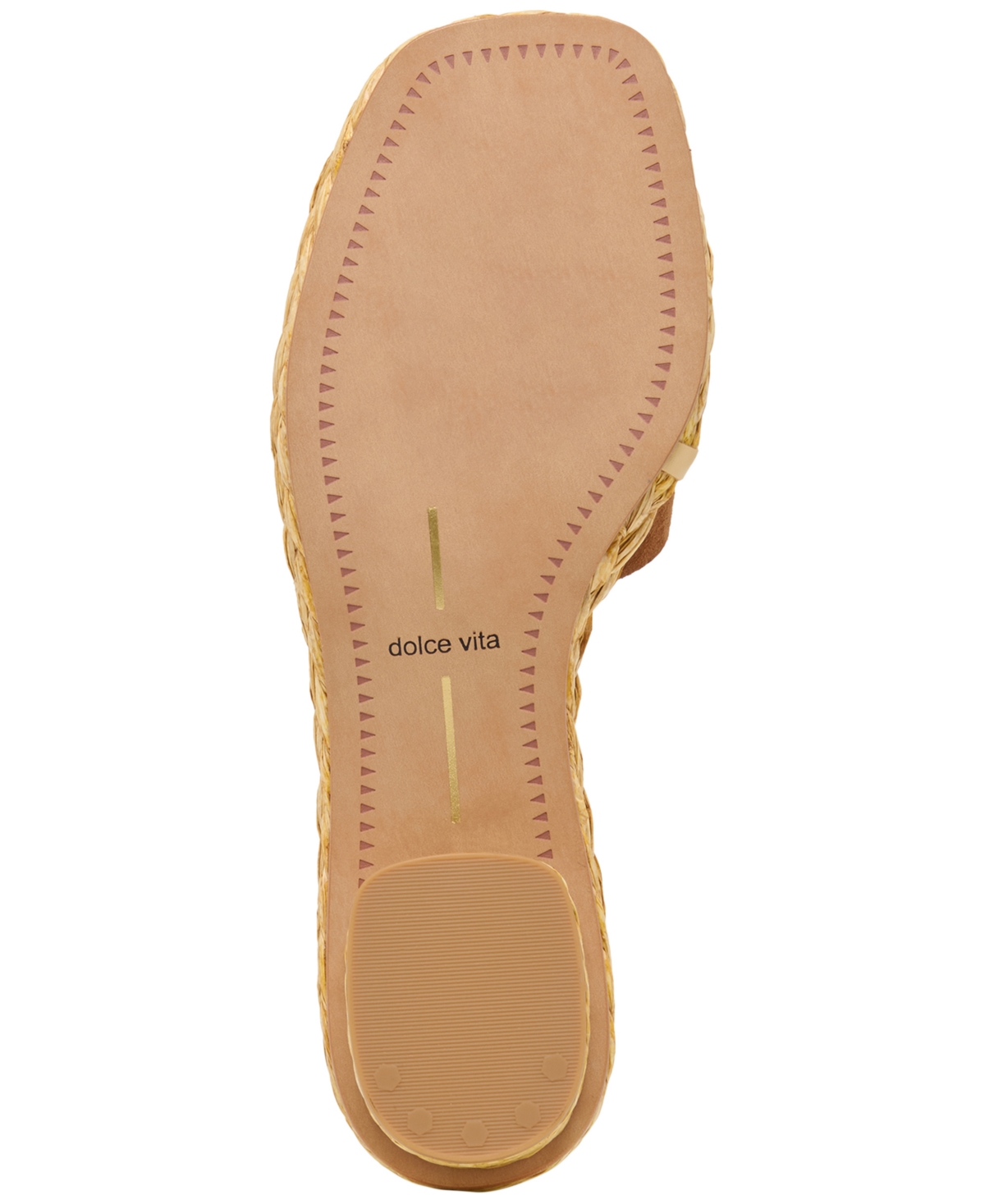 Dolce Vita Women's Dixi Slide-Low Raffia Heel Dress Sandals