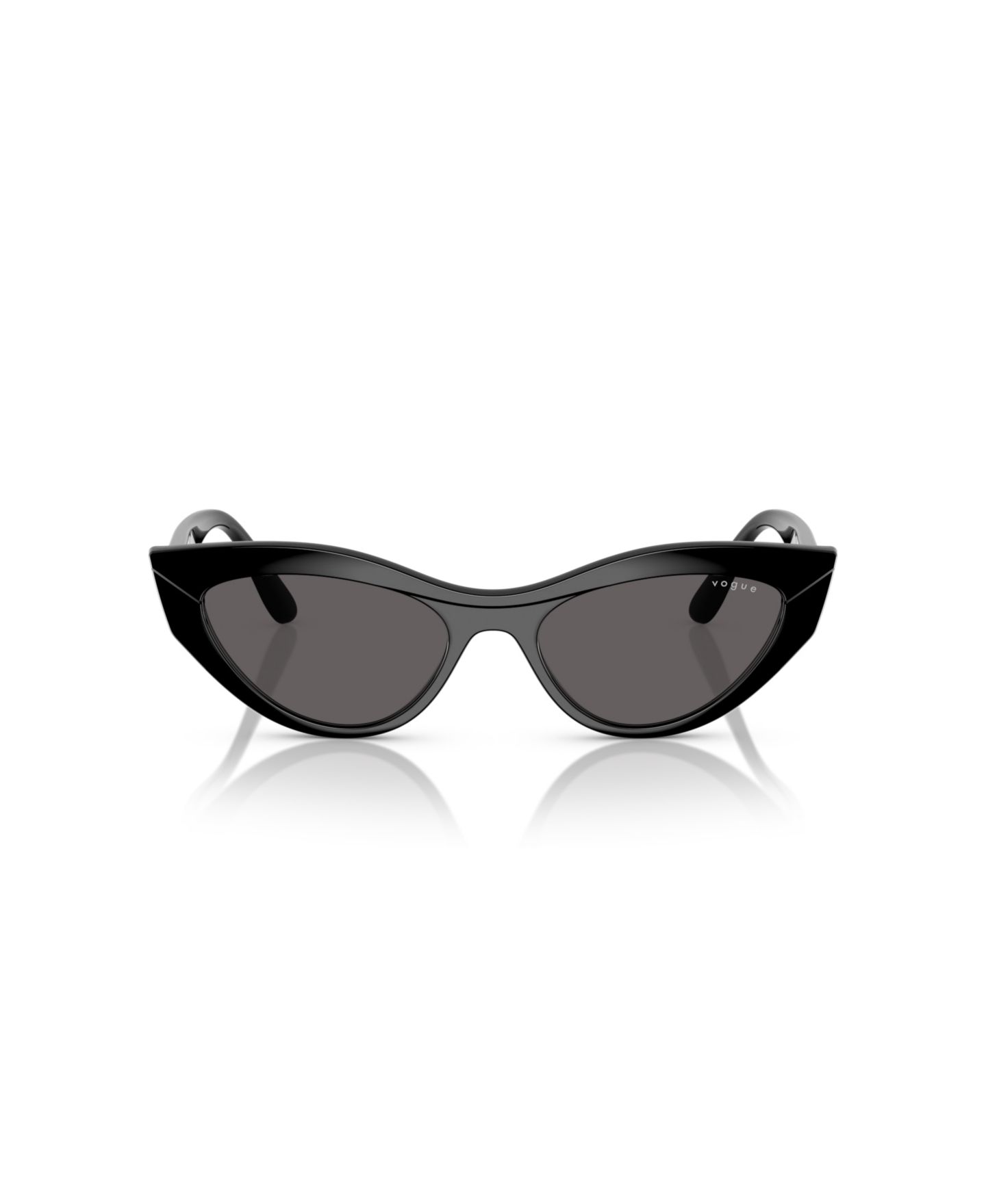 Женские солнцезащитные очки Vogue Eyewear Cat Eye Sunglasses, VO5637SU, цвет: Чёрный — фото 2